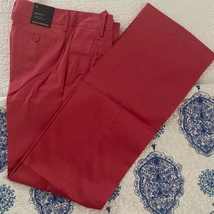 Banana Republic NWT Martin Fit Women's pants 8L salmon pink red